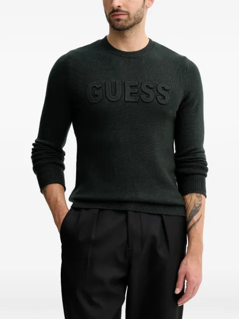 GUESS USA logo crew-neck sweater
