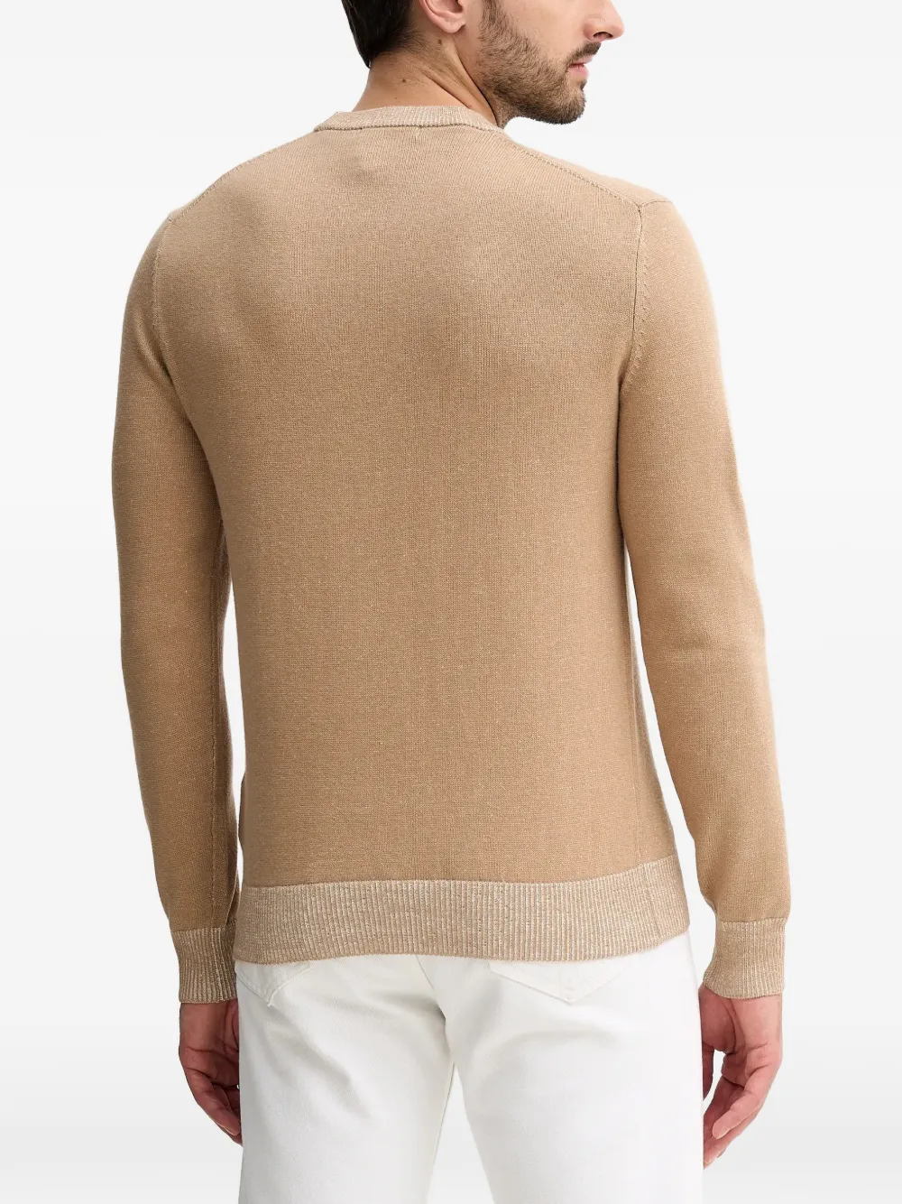 GUESS USA Trui met logodetail Beige
