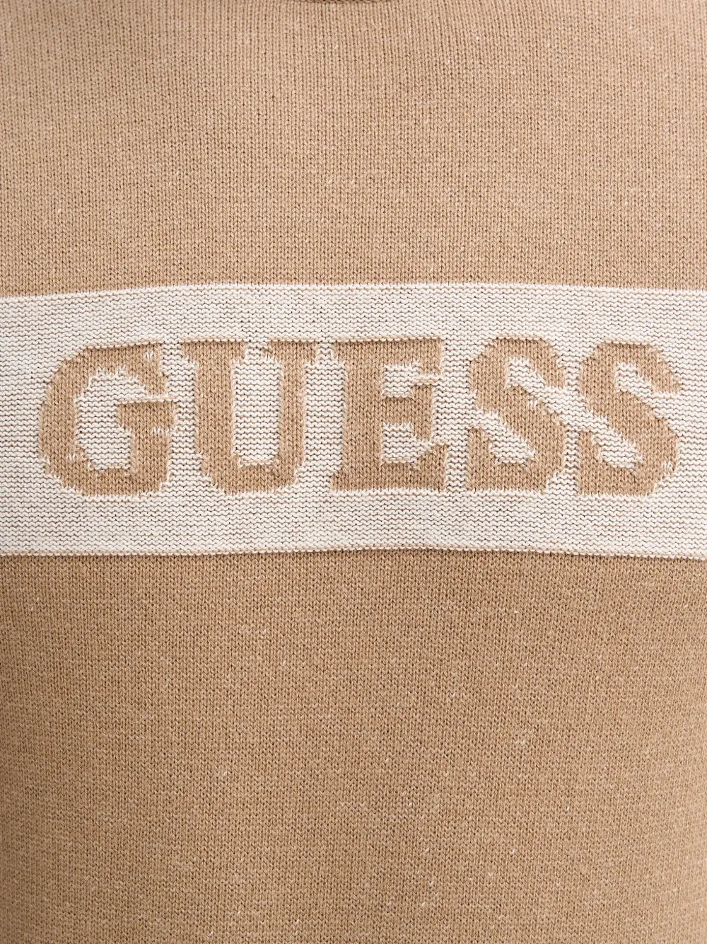 GUESS USA Trui met logodetail Beige