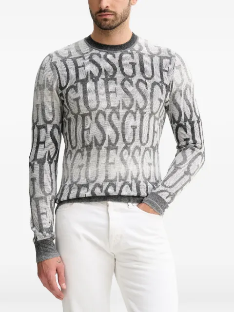 GUESS USA logo crew-neck sweater