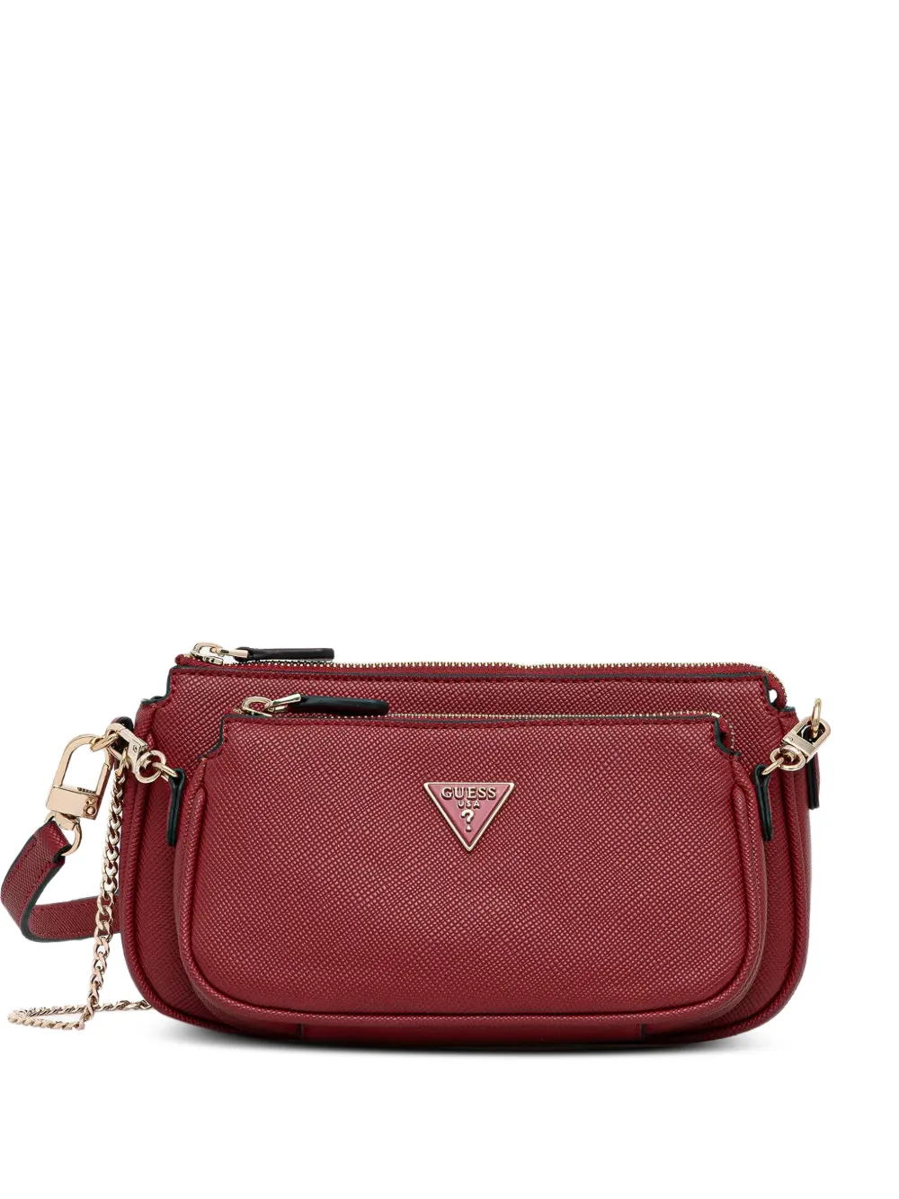 GUESS USA Borsa a tracolla Noelle con catena - Rosso