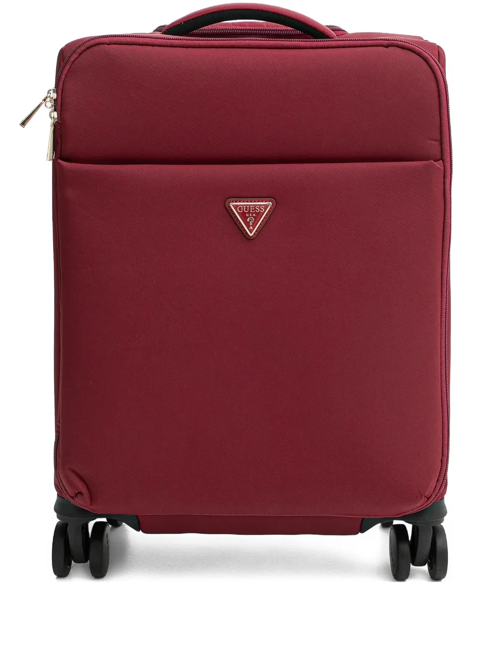 GUESS USA logo-plaque luggage - Rosso