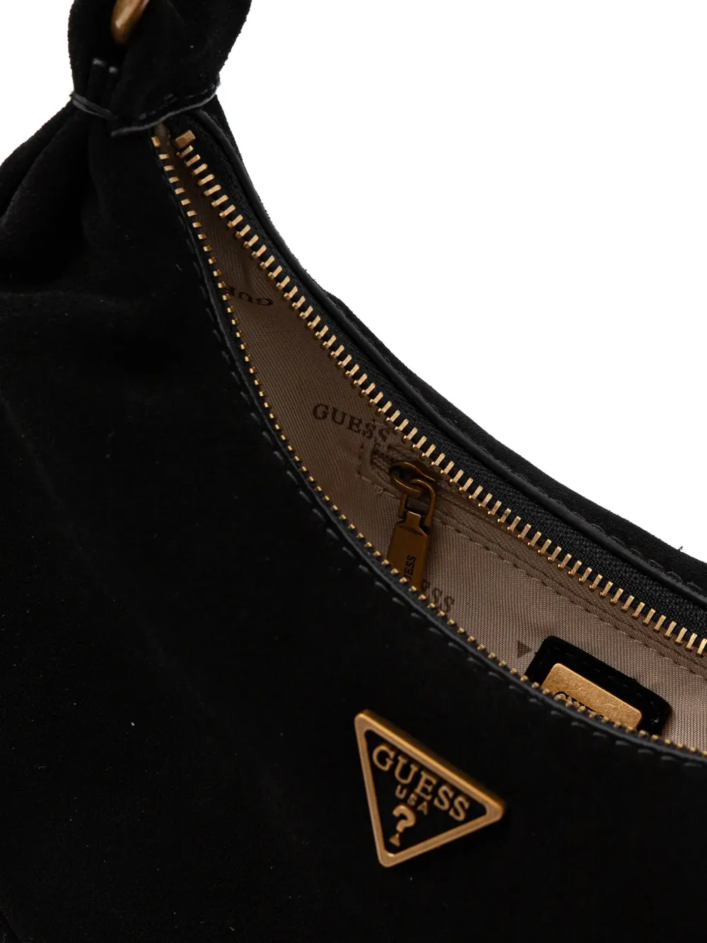 GUESS USA Amita mini-shopper met logoplakkaat Zwart