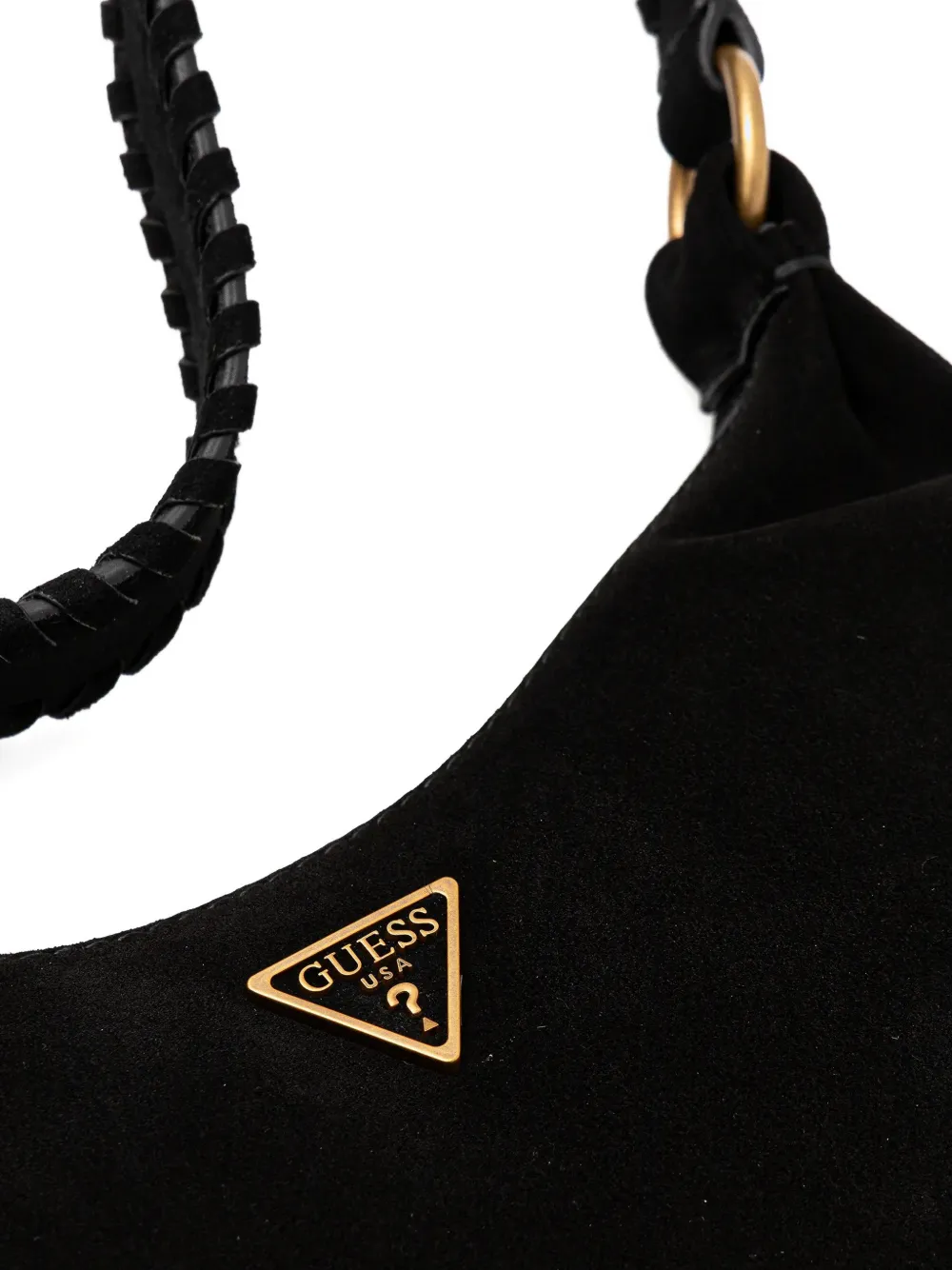 GUESS USA Amita mini-shopper met logoplakkaat Zwart