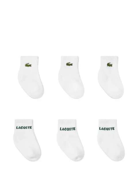 Lacoste Kids logo socks (set of six)
