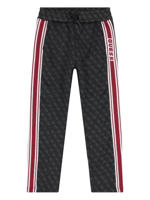 guess kids logo stripe track pants