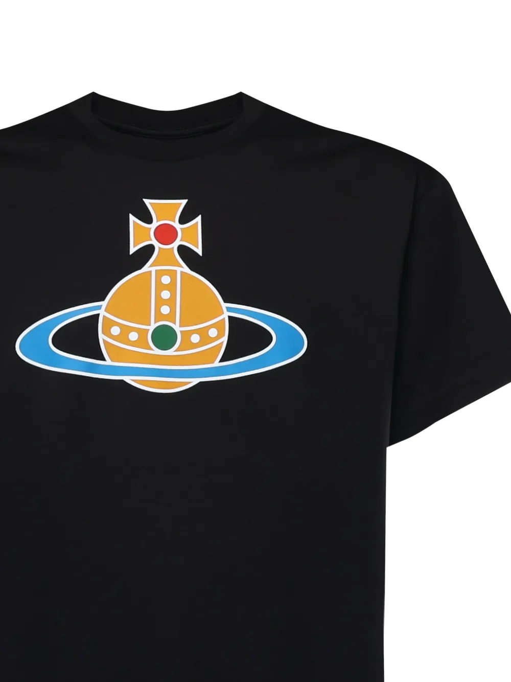 Vivienne Westwood T-shirt met Orb-logo Zwart