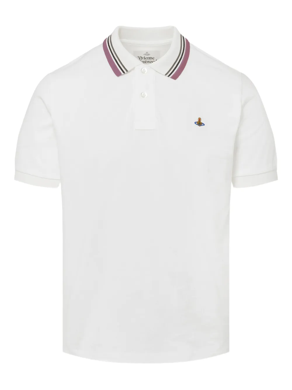 Vivienne Westwood Orb-detail polo shirt - Bianco