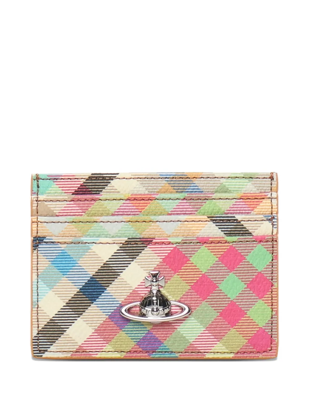 Vivienne Westwood Orb-plaque card holder - Toni neutri
