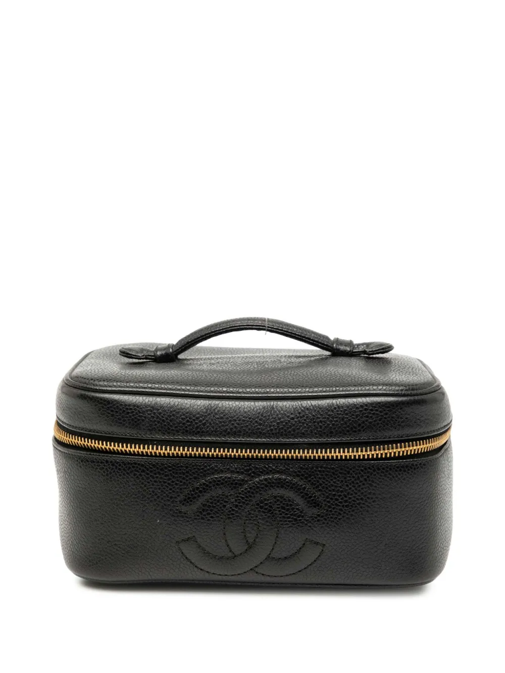 CHANEL Pre-Owned Trousse CC in pelle Caviar 1991-1994 - Nero