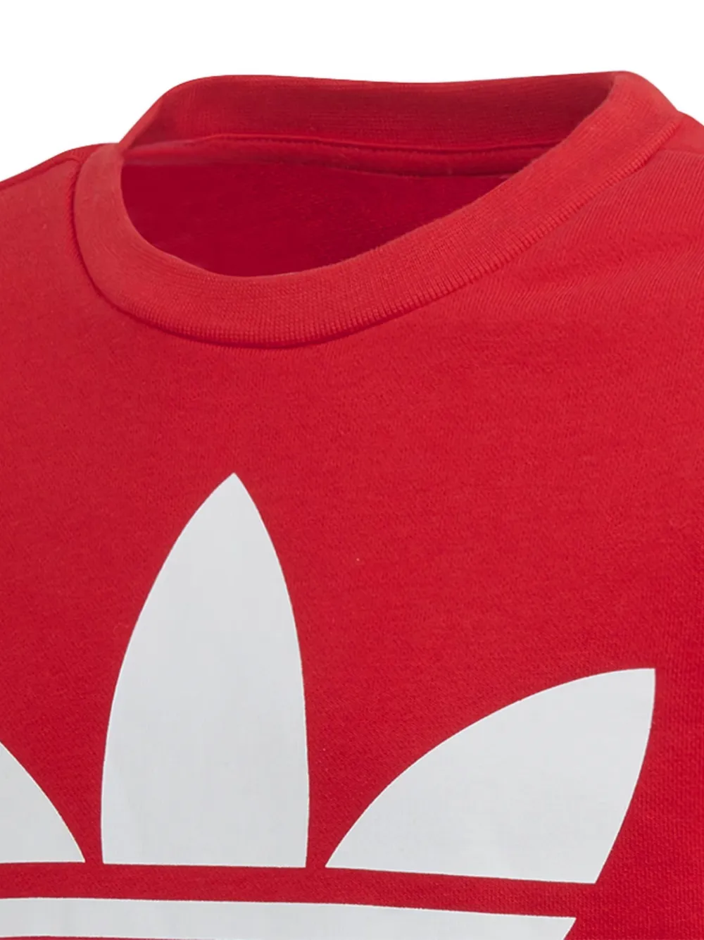 adidas Kids Trefoil sweater met ronde hals en logo Rood