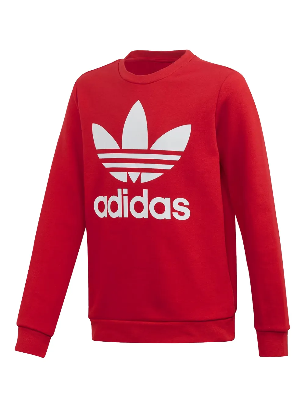 adidas Kids Trefoil crew-neck sweatshirt - Rosso