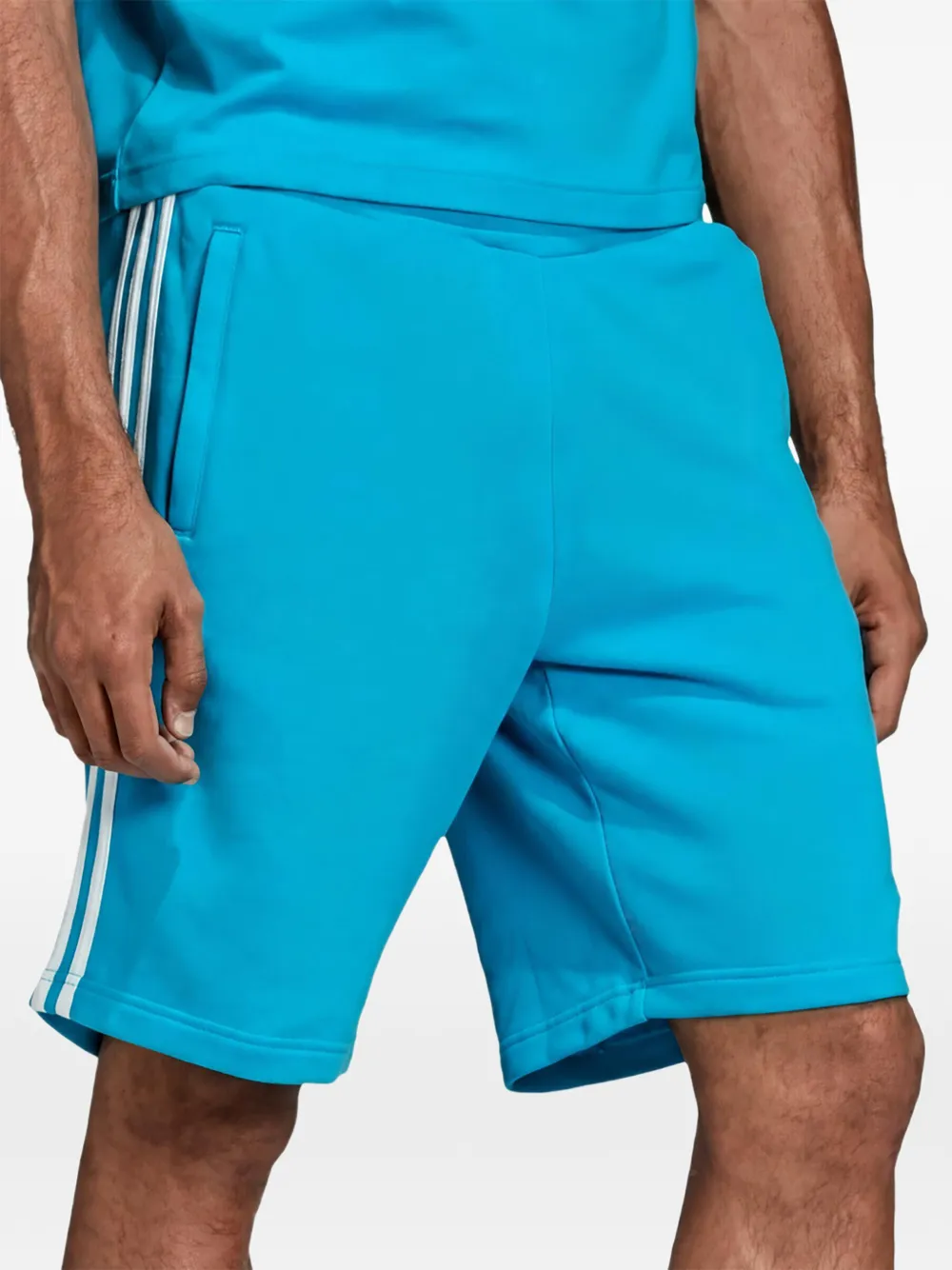 adidas Originals 3-Stripe track shorts - Blu