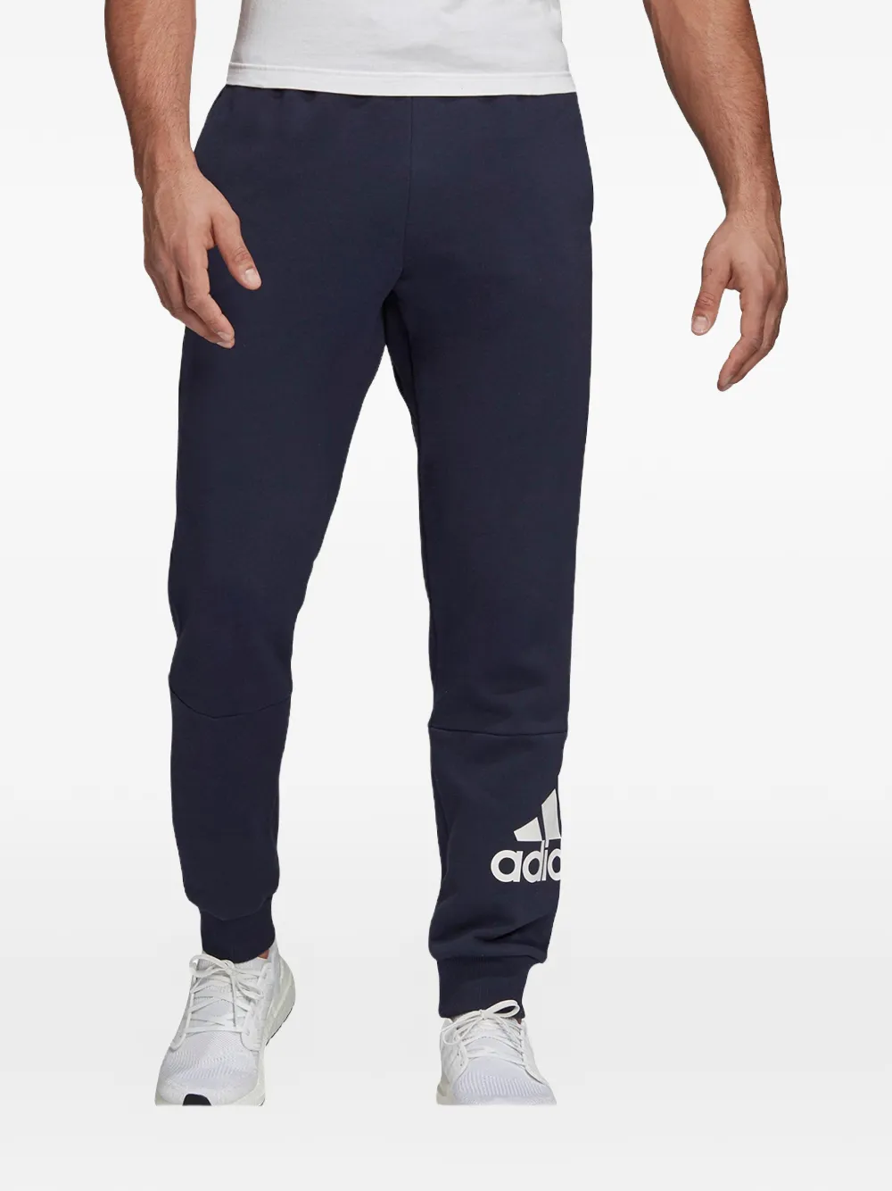 adidas logo badge trousers - Blu