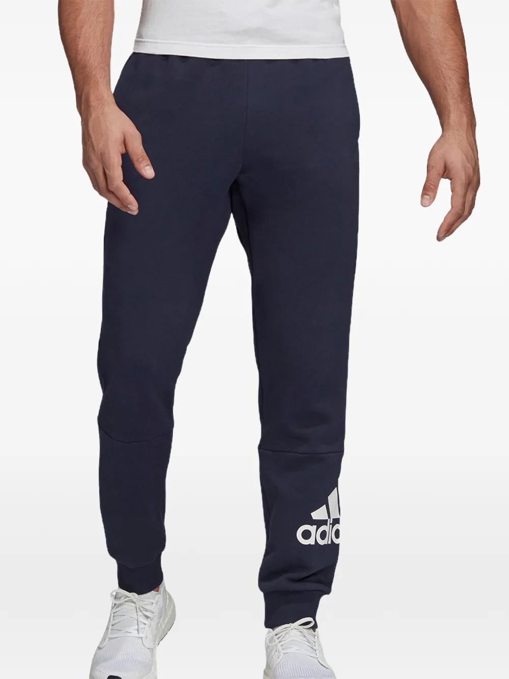 adidas logo badge trousers - Blu