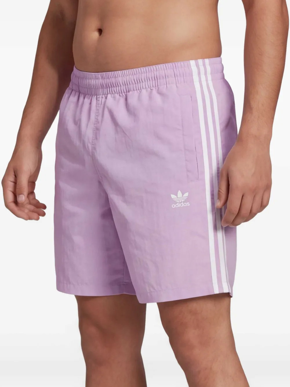 adidas Zwembroek met drie strepen Paars