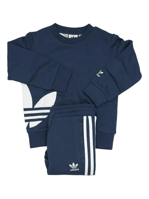 adidas Kids Originals Big Trefoil Crew Set GS "Night Marine / White"