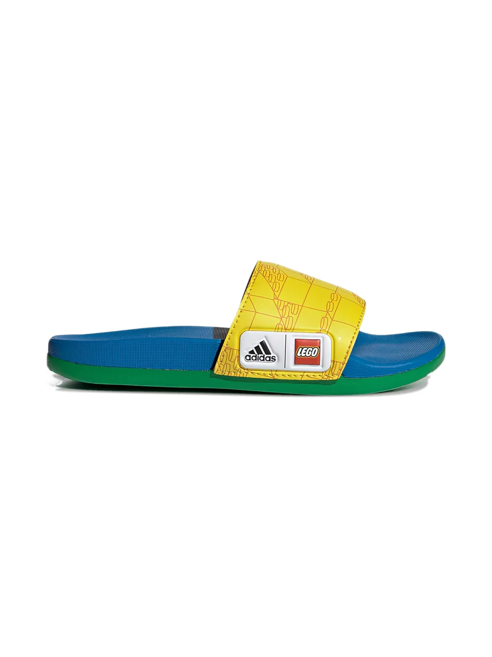 adidas Kids x Lego Adilette slides Geel