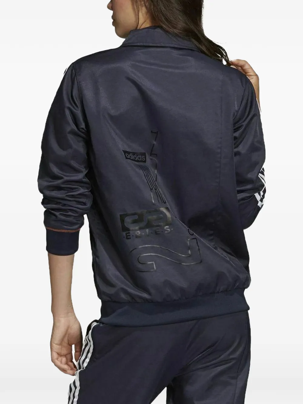 adidas Gestreept trainingsjack Blauw