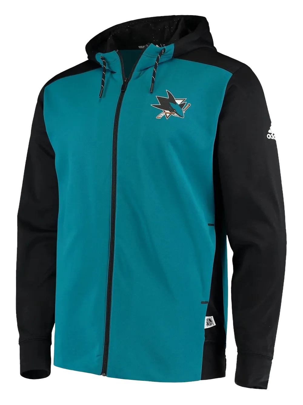 adidas Felpa San Jose Sharks con zip - Blu