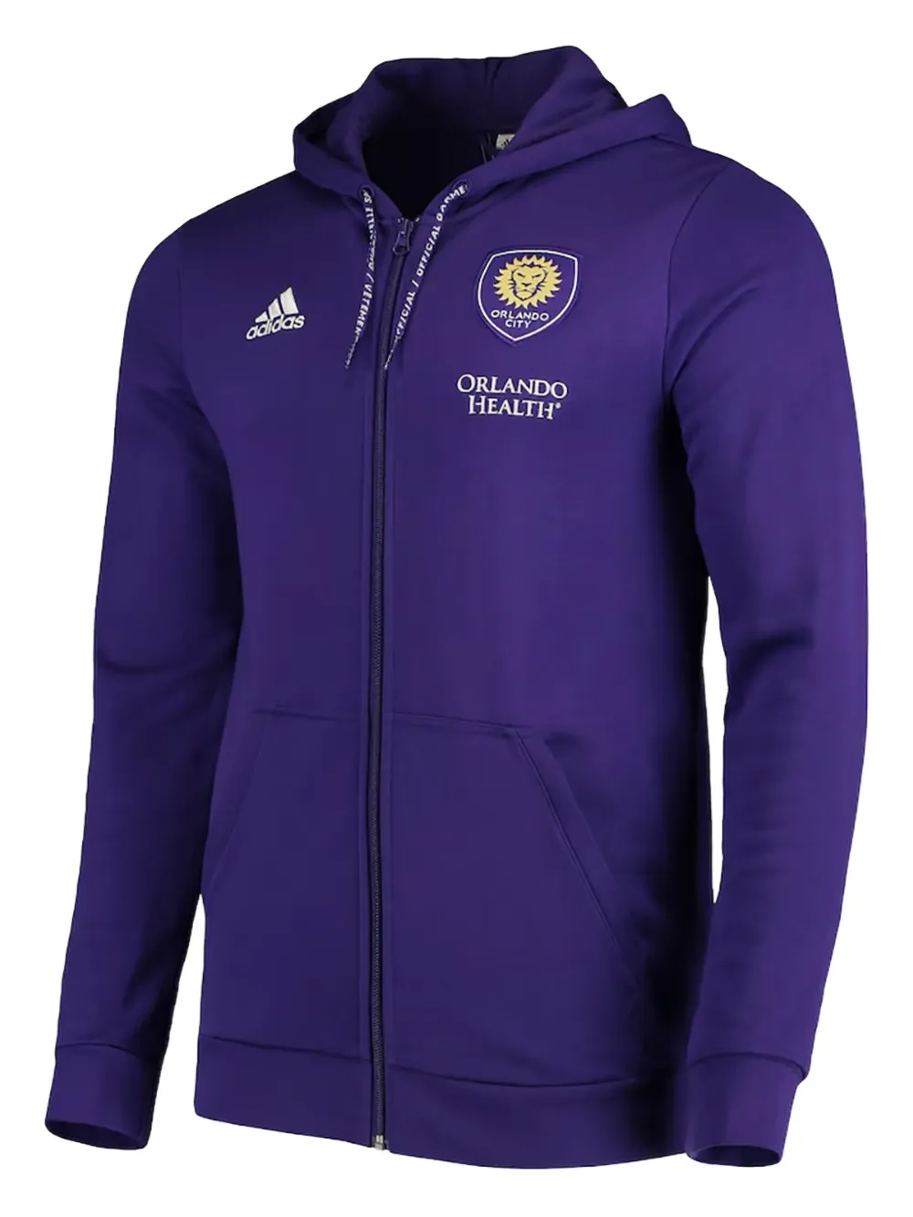 adidas Felpa Orlando City SC con cappuccio - Viola