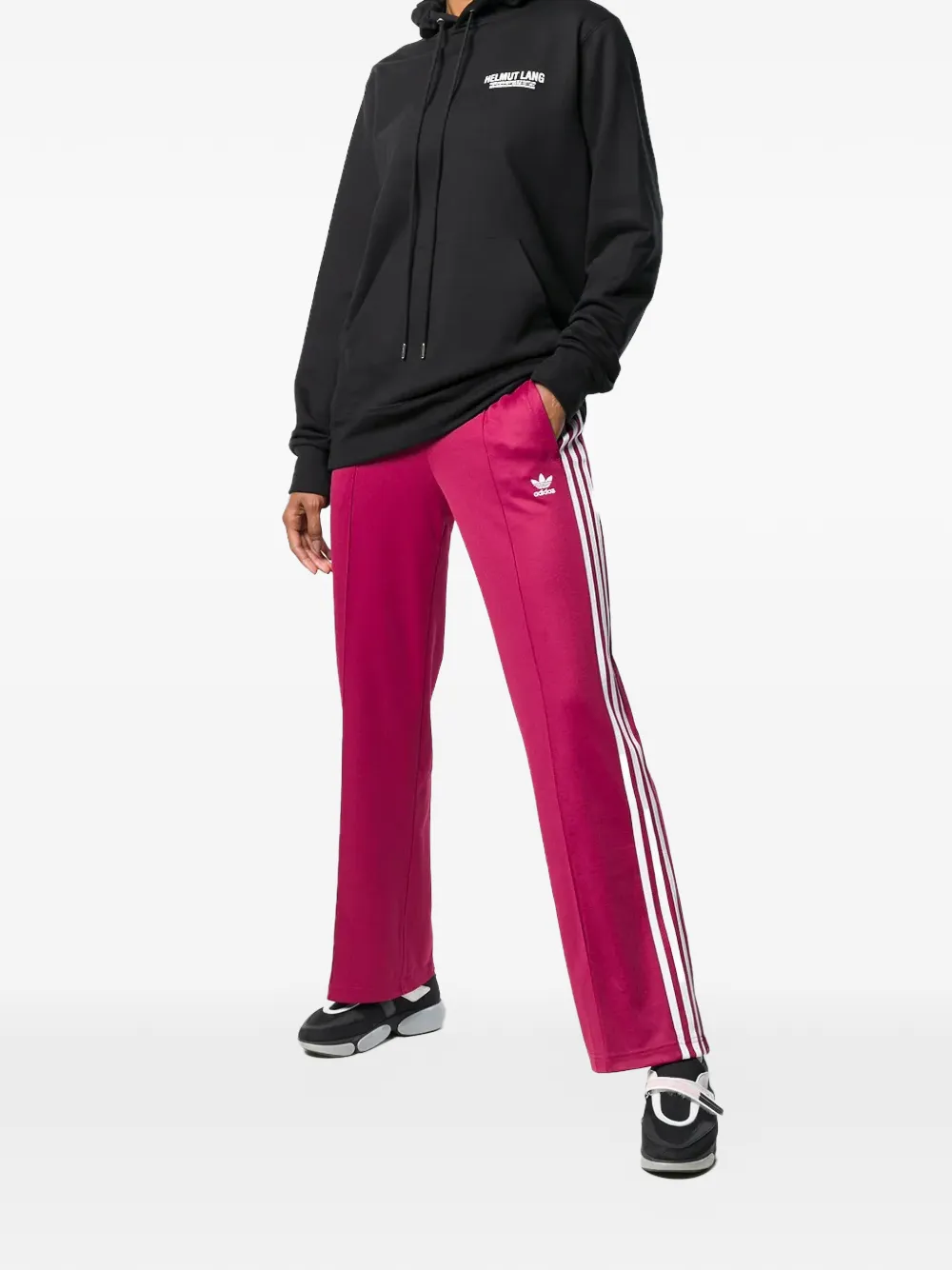 Adidas Contemporary stripe track pants - Roze