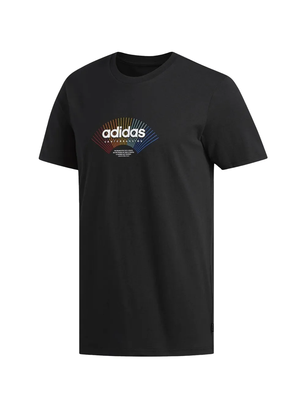 adidas T-Shirt mit Logo-Print - Schwarz