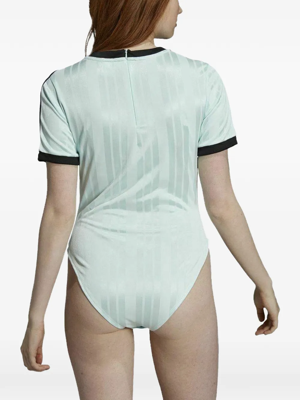  Adidas Stripe Bodysuit - Green 