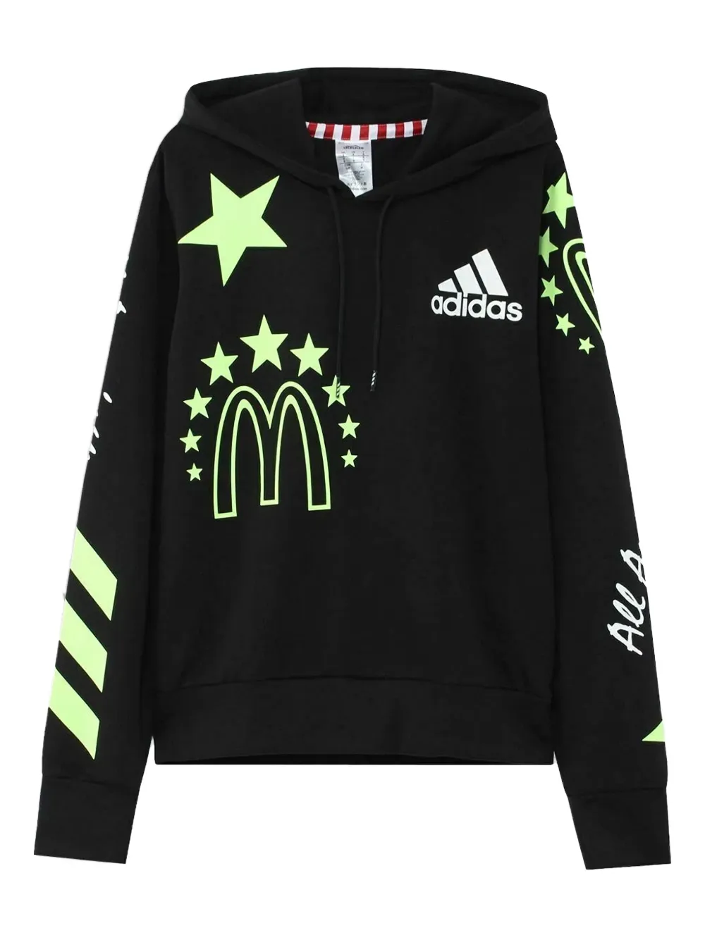 adidas x McDonald's Felpa All American Shooter con cappuccio - Nero