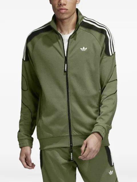adidas logo-detail zip sweatshirt