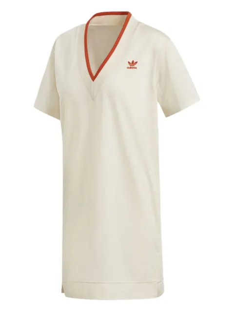 adidas Originals V-neck mini dress