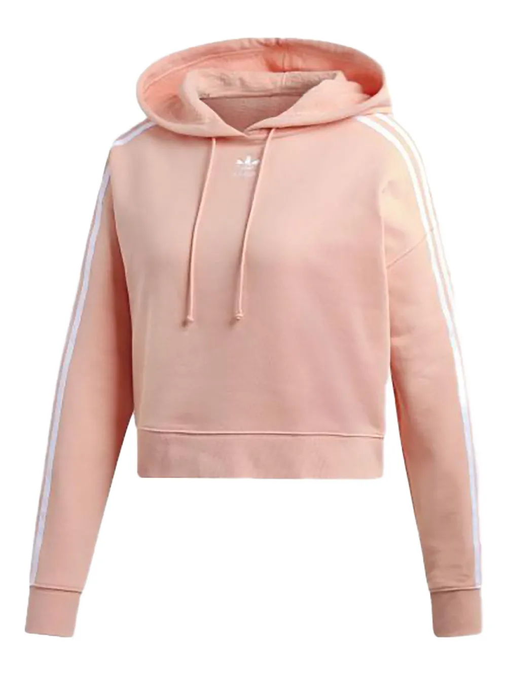 adidas Felpa con cappuccio crop - Rosa