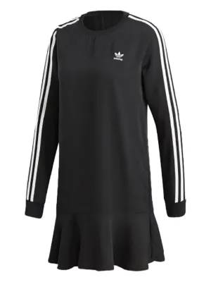 knee length dresses for ladies Adidas 3-Stripes Fitted T-Shirt Dress main image 0