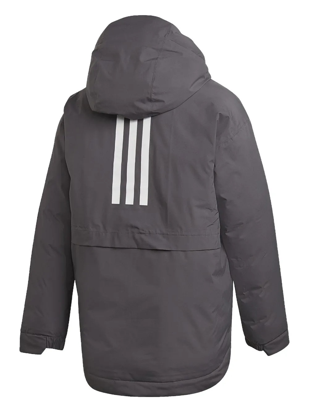  Adidas Rain.rdy Hooded Stripe Jacket - Grey 