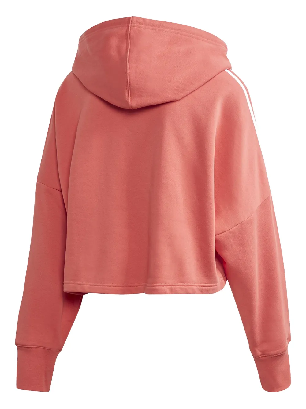 adidas Originals Trefoil Cropped Hood WMNS "Trace Scarlet White" Oranje