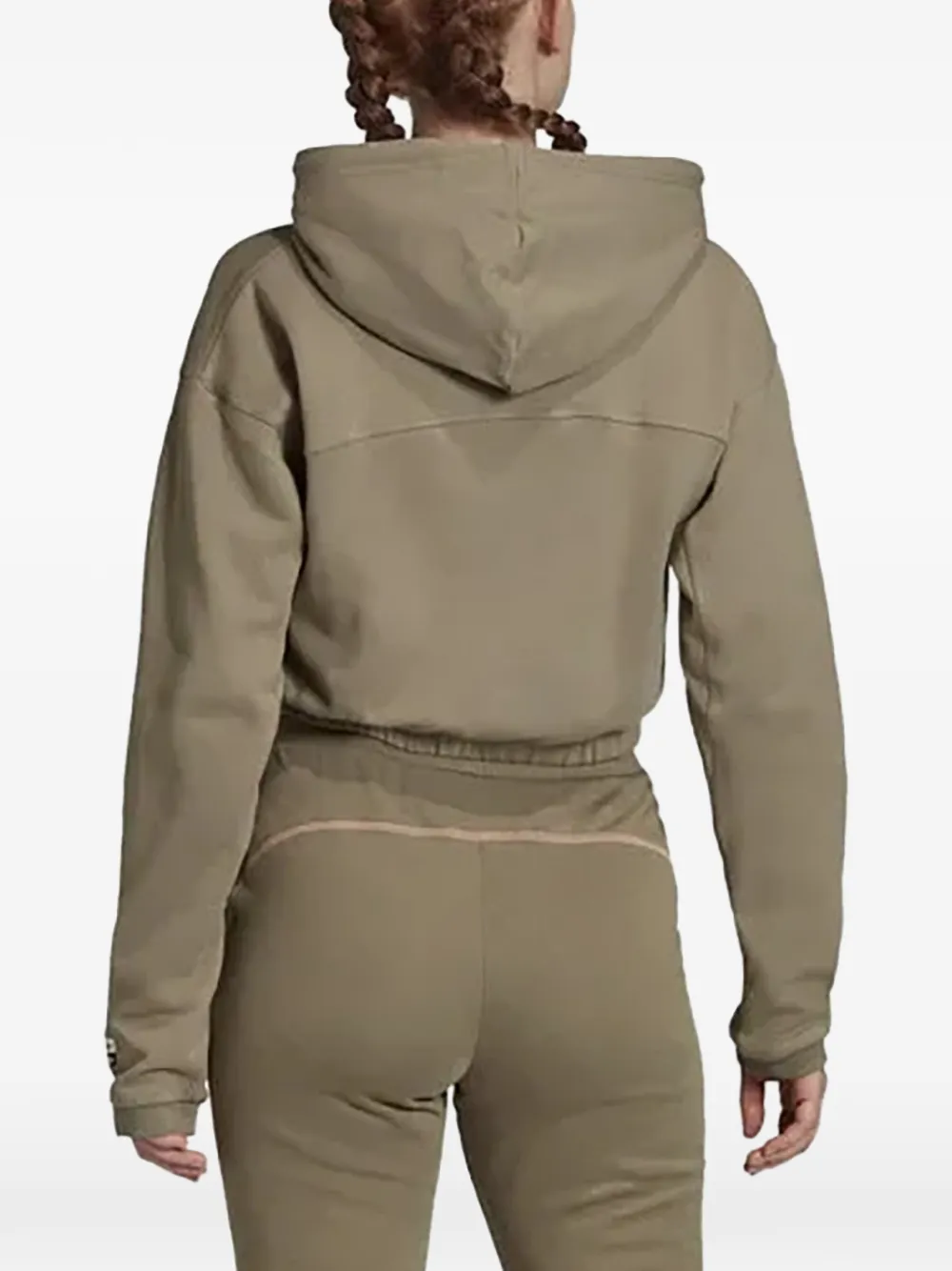  Adidas Embroidered-logo Hoodie - Green 