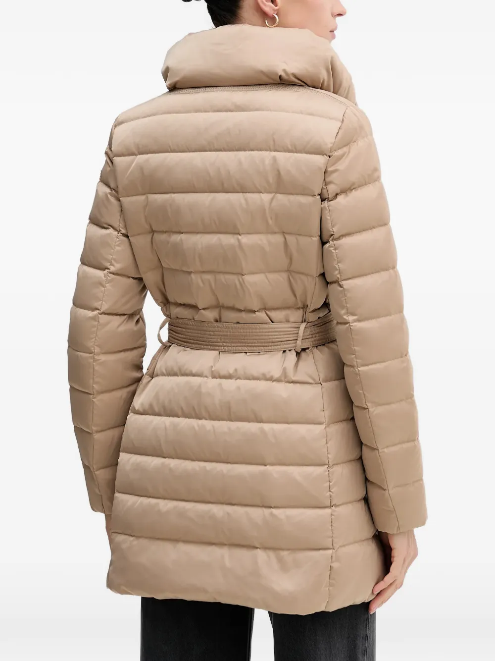  Geox Bettanie Uilted Belted Coat - Neutrals 