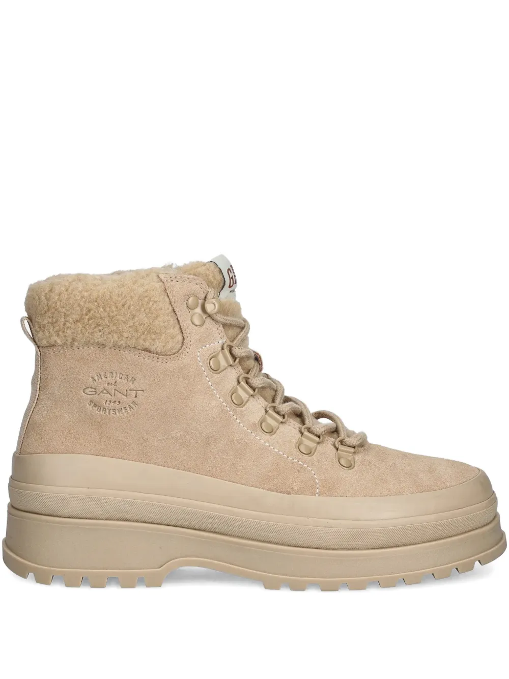 Gant Wintly lace-up ankle boots Beige
