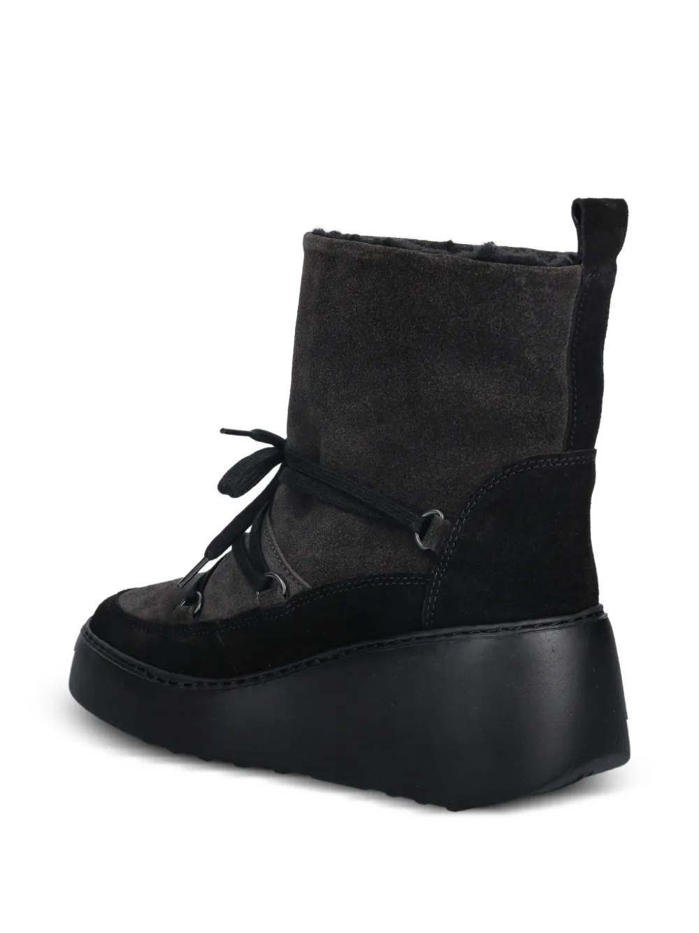 Fly London lace-up platform boots Grijs