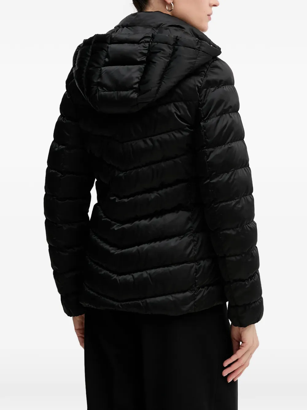  Geox Hooded-neck Padded Jacket - Black 