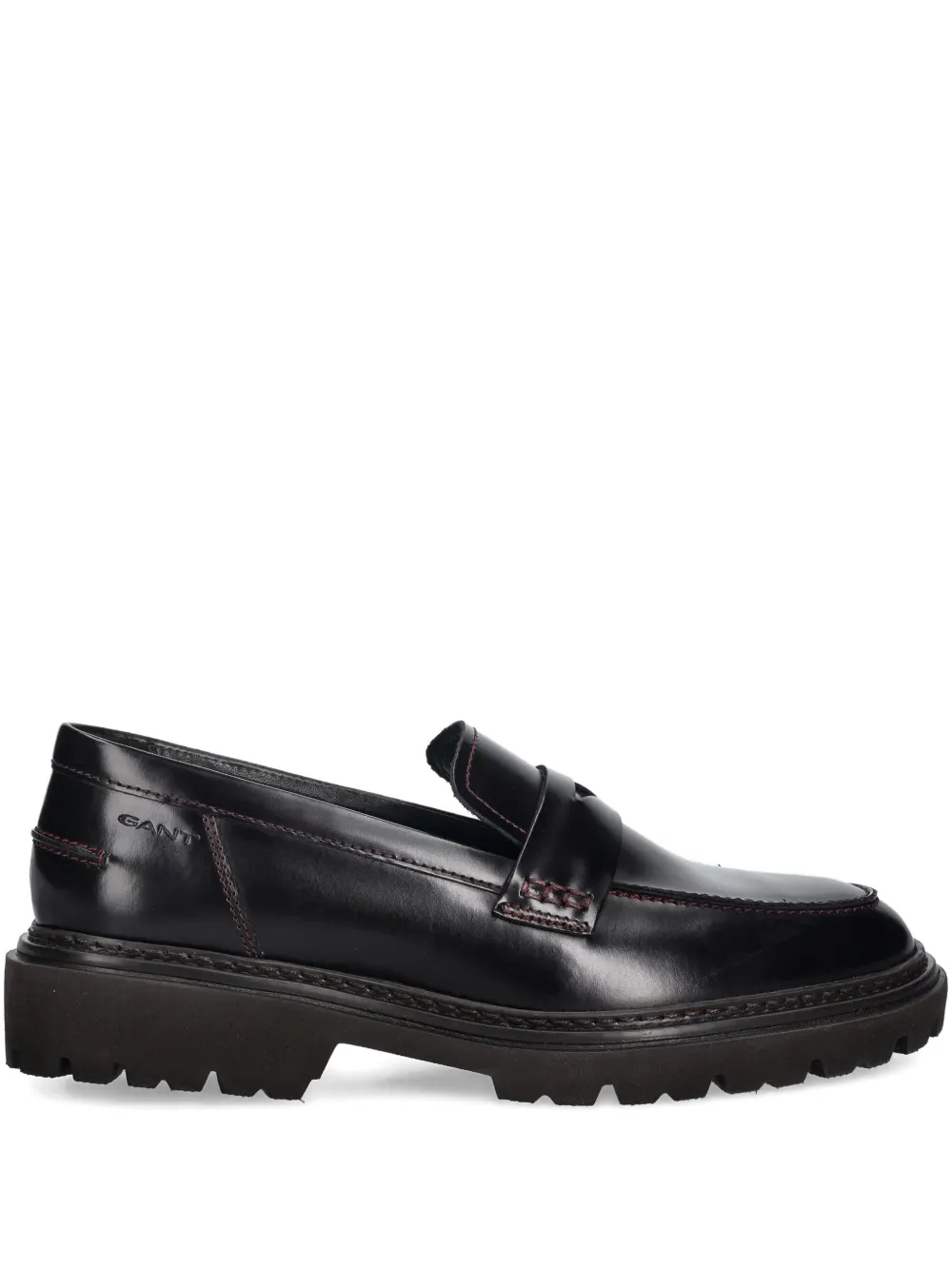 Gant stitched penny-strap loafers - Nero