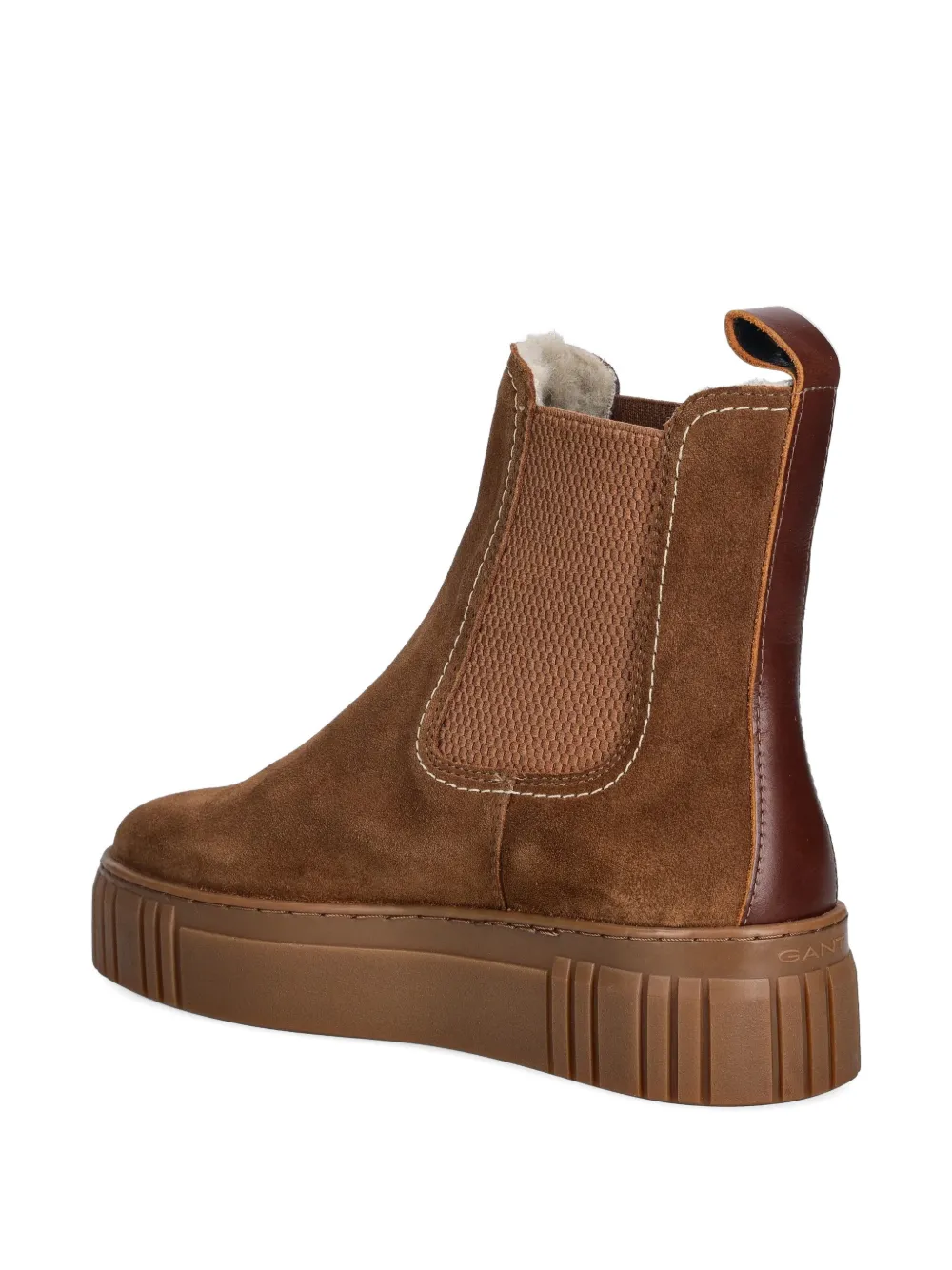 Gant Snowmont platform pull-tab Chelsea boots Bruin