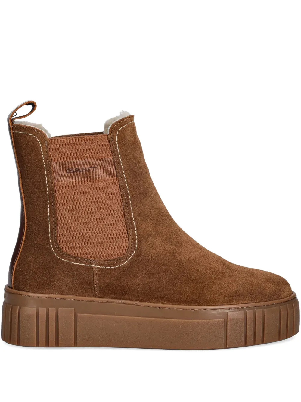 Gant Snowmont platform pull-tab Chelsea boots | Brown | Image 1