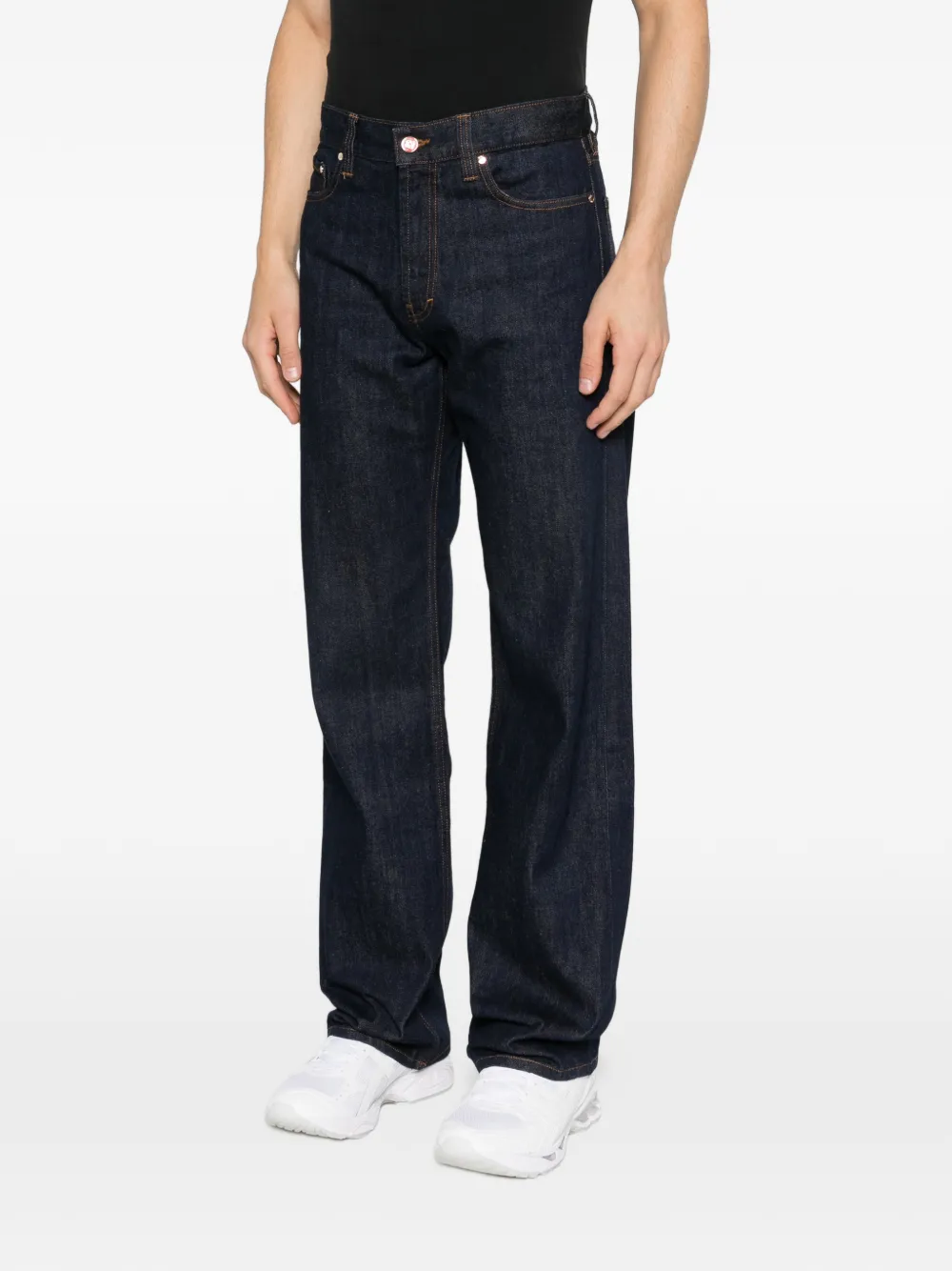 Casablanca Jeans met logopatch Blauw