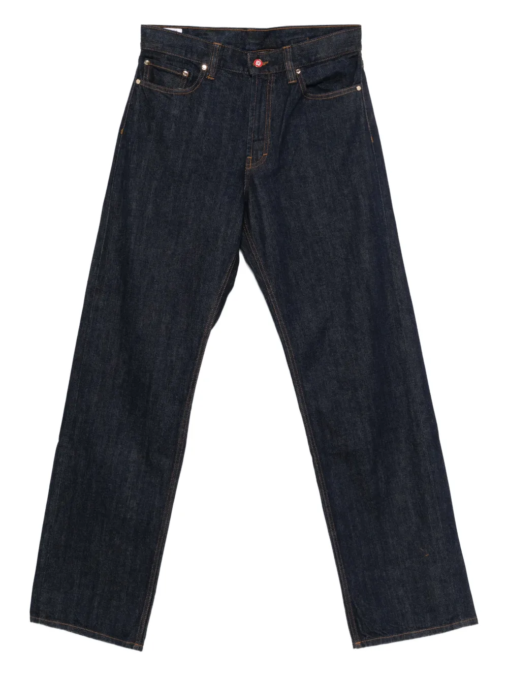 Casablanca logo-patch jeans - Blau