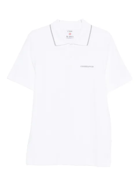 Casablanca logo-embroidered polo shirt