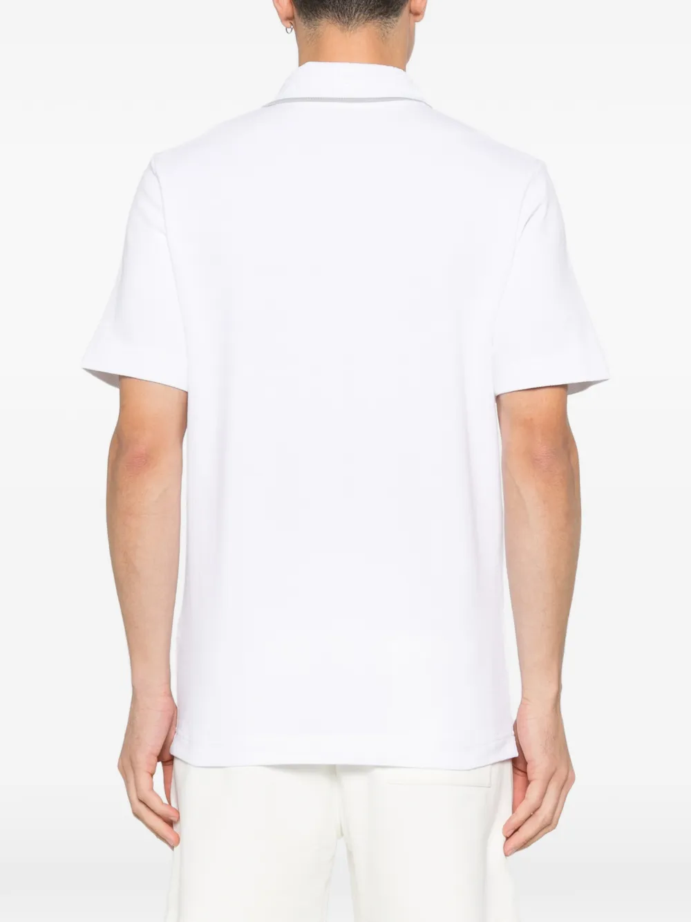 Casablanca Poloshirt met geborduurd logo Wit