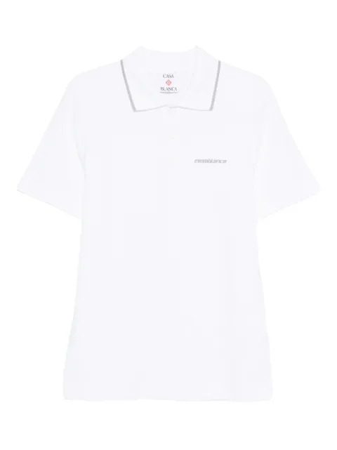 Casablanca logo-embroidered polo shirt