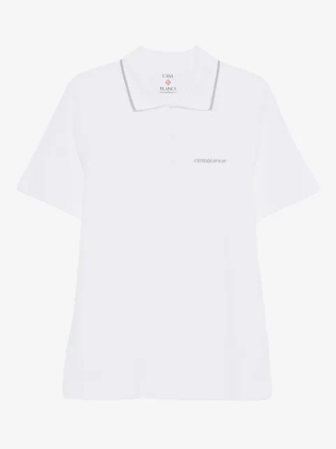 Casablanca logo-embroidered polo shirt