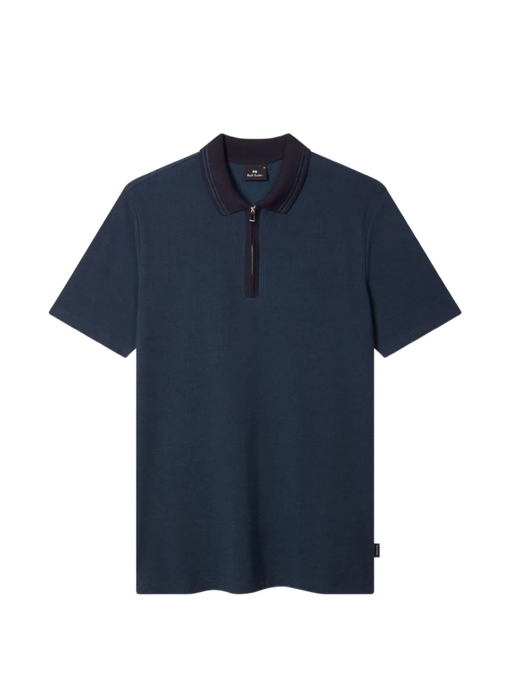 PS Paul Smith Poloshirt met rits Blauw